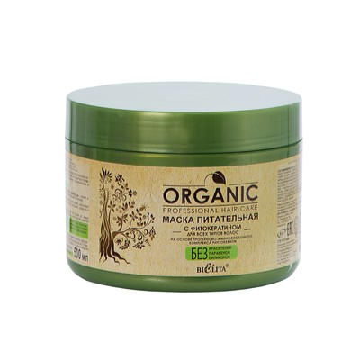 Белита Organic Hair Care ORGANIC Маска Питательная с фитокератином для всех 500мл