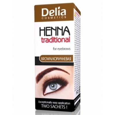 CAMELEO Cameleo Крем-Краска для БРОВЕЙ-РЕСНИЦ Delia HENNA tradional коричневая