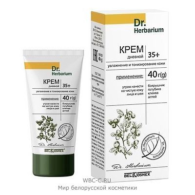 Belkosmex Dr. Herbarium Крем Дневной увлажнение и тонизирование 35+ 40г