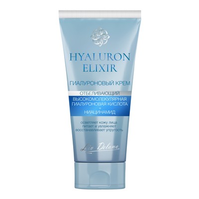 Liv Delano Hyaluron Elixir Крем для лица Отбеливающий Гиалуроновый 50г