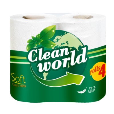 СИПТО Сипто Clean World Бумага туалетная 