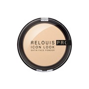 Pudra kompaktnaya relouis pro icon look satin face powder ton 01