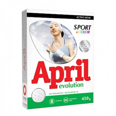 Сонца April Стиральный порошок Evolution 3D 400г Автомат SPORT&COLOR