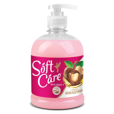 РОМАКС  Мыло жидкое "Soft Care" с маслом макадамии 500 г