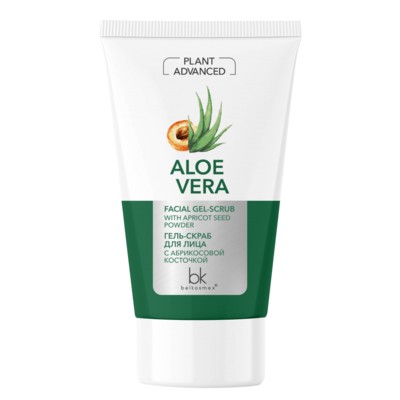 Belkosmex Plant Advanced Aloe Vera Гель-скраб для лица с абрикосовой косточкой 120г