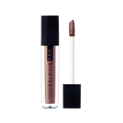 Relouis PRO  Тени для век жидкие сатиновые Satin Liquid Eyeshadow тон 28 Deep Bronze