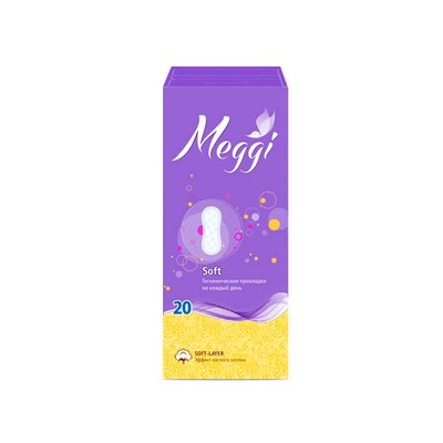 MEGGI  Женские гигиенические прокладки Panty soft 20шт