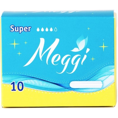 MEGGI  Женские гигиенические тампоны "SUPER-10" 10шт