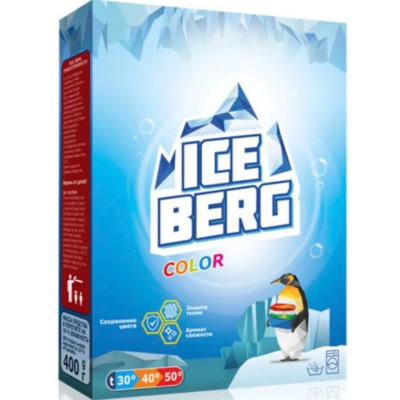 ICEBERG BARHIM Стиральный порошок COLOR 400г Для всех видов стирки