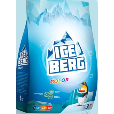 ICEBERG BARHIM Стиральный порошок COLOR 3кг Для всех видов стирки