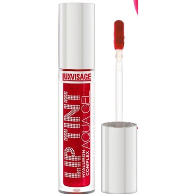 LUX visage LIP TINT AQUA GEL  Тинт для губ с гиалуроновым комплексом тон 02 Sexy Red