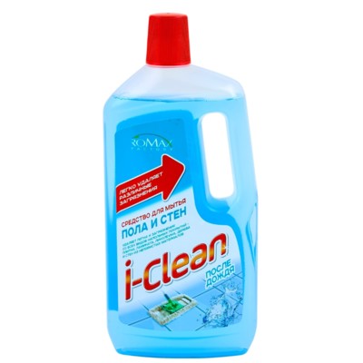 РОМАКС  I-CLEAN Средство для мытья пола и стен "После дождя " 1л