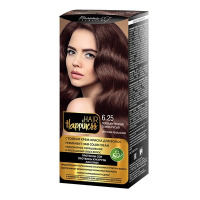 Белита-М Hair Happiness Стойкая крем-краска для волос № 6.25 Перламутровый темно-русый