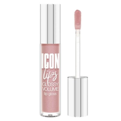 LUX visage LIP  Блеск для губ с эффектом объема ICON lips glossy volume 504 Dusty Rose