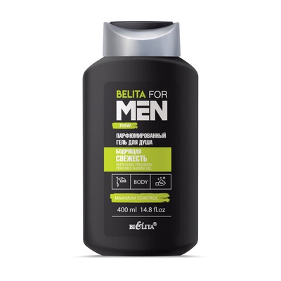 Белита Belita for Men (New)  For Men Парфюмированный гель для душа "Бодрящая свежесть" 400 мл