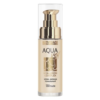 LUX visage AQUA veil HYALURON COMPLEX  Крем-флюид тональный тон 130 Nude